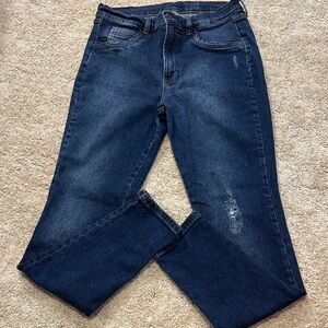 Dark Blue Skinny Jeans for Women
